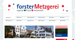 Desktop Screenshot of forster-metzgerei.de